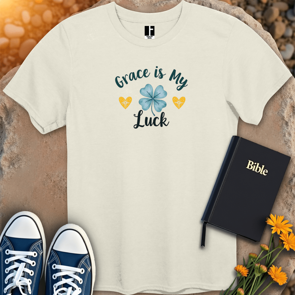 T-Shirt S / Natural GraceIsMyLuck T-Shirt