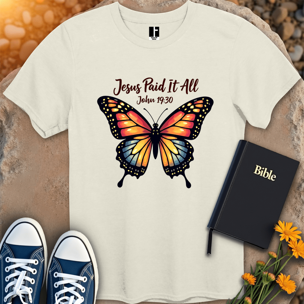 T-Shirt S / Natural JesusPaidItAll T-Shirt