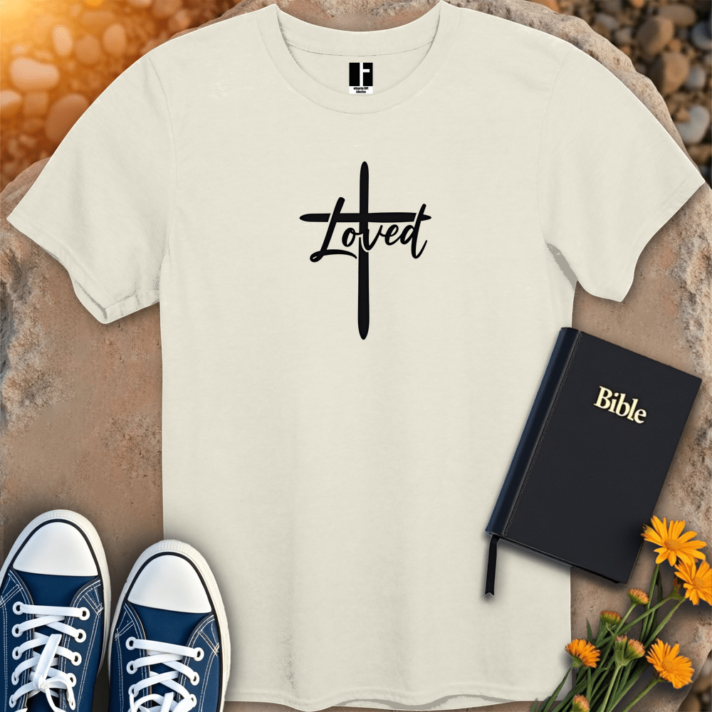 T-Shirt S / Natural LovedCross T-Shirt