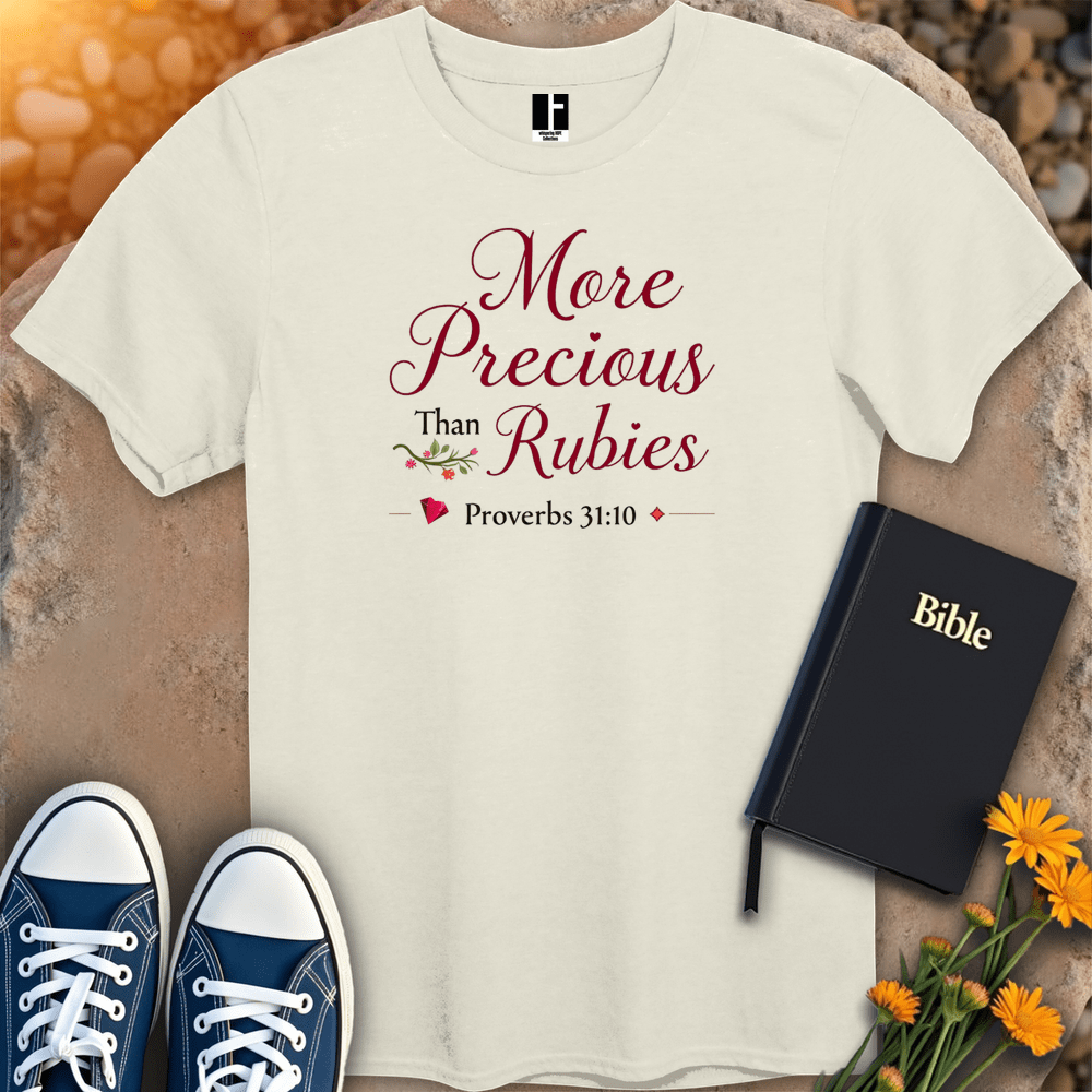 T-Shirt S / Natural MorePreciousThanRubies T-Shirt