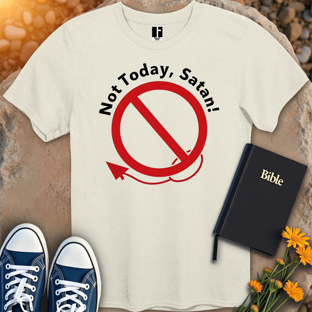 T-Shirt S / Natural NotTodaySatan T-Shirt