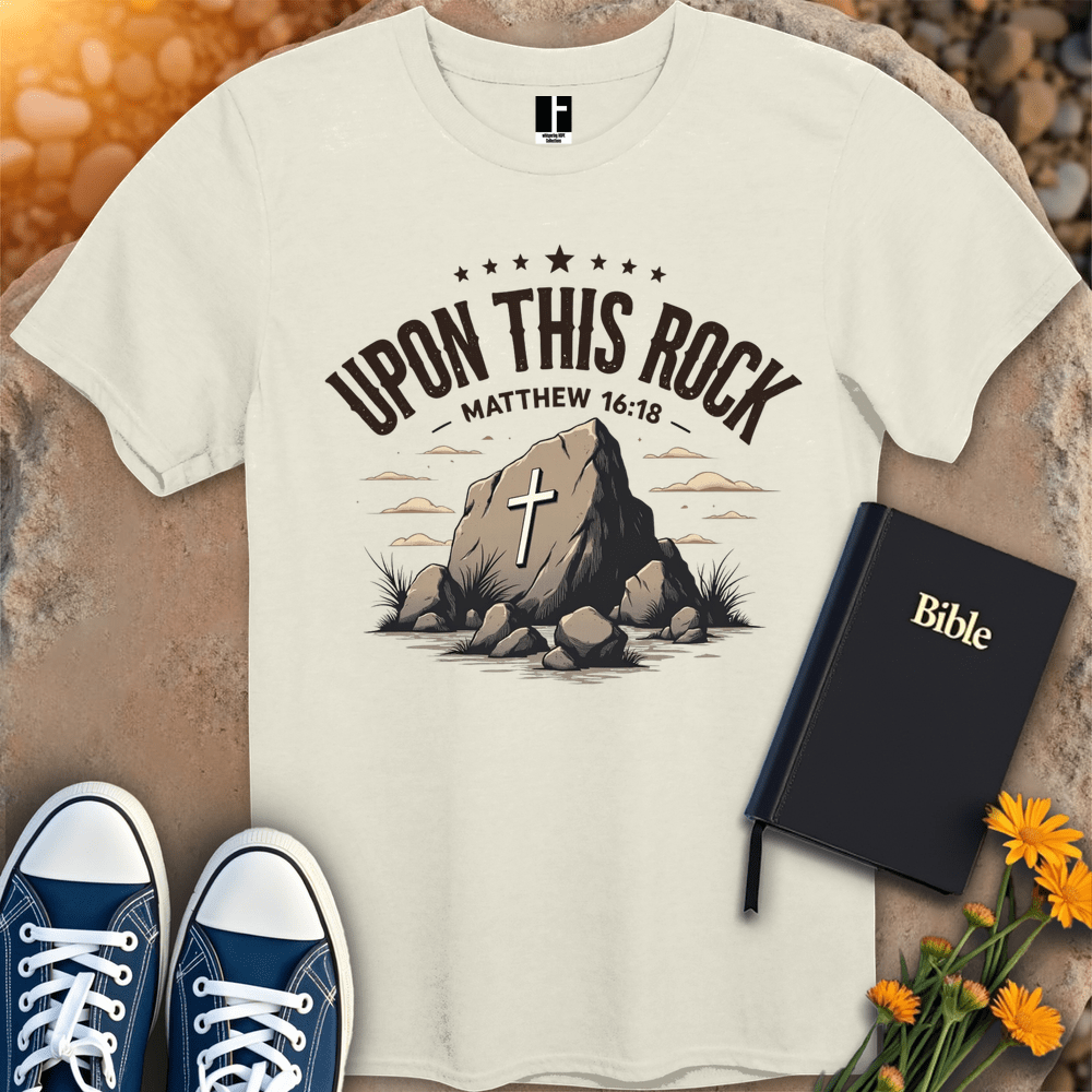 T-Shirt S / Natural RockOfFaith T-Shirt