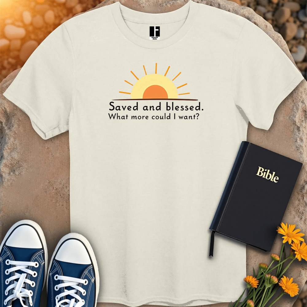 T-Shirt S / Natural SavedAndBlessed T-Shirt