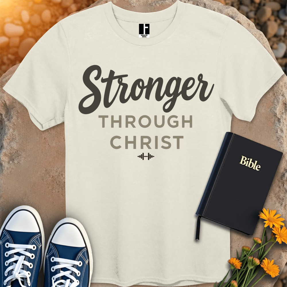 T-Shirt S / Natural StrongerThroughChrist T-Shirt