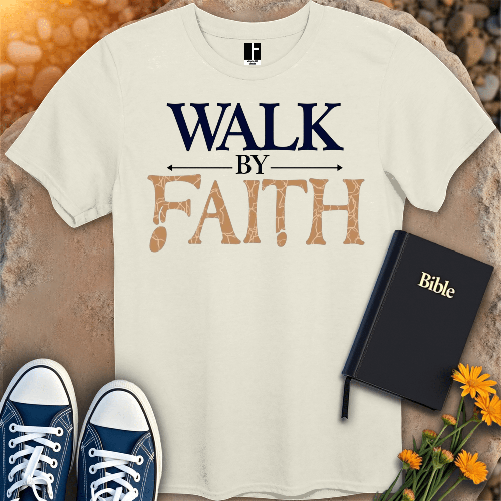 T-Shirt S / Natural WalkByFaith T-Shirt