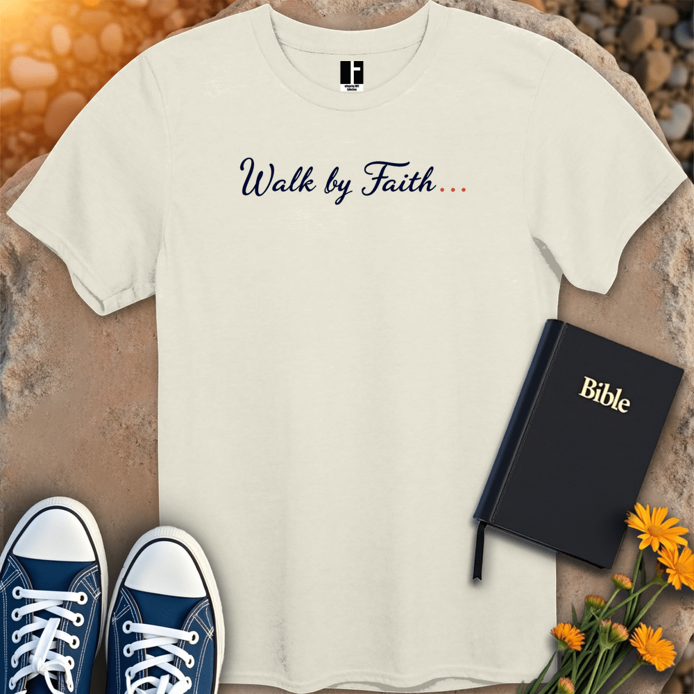 T-Shirt S / Natural WalkByFaith T-Shirt
