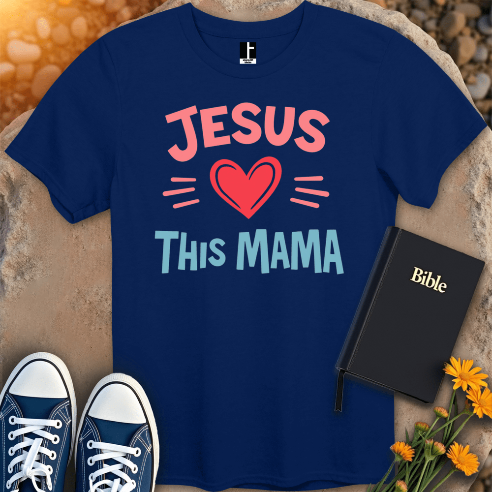 T-Shirt S / Navy JesusThisMama T-Shirt
