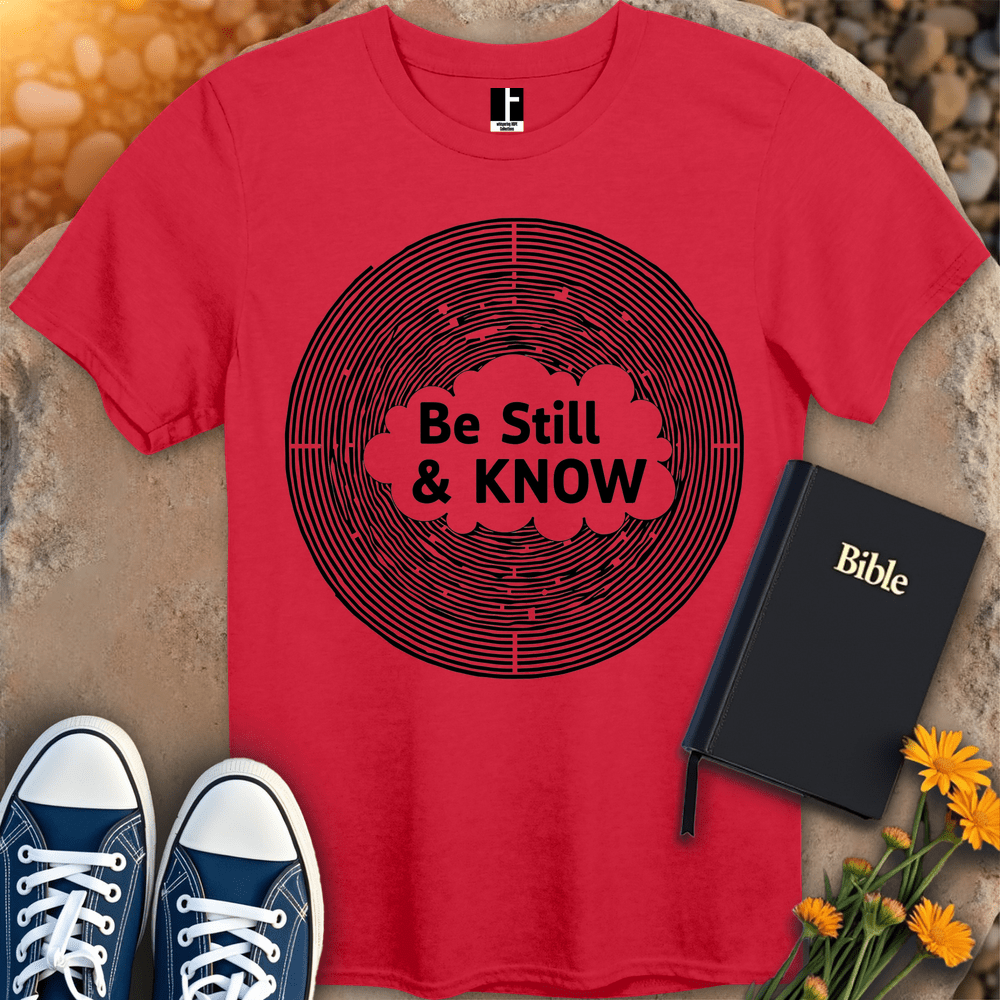 T-Shirt S / Red BeStillAndKnow T-Shirt