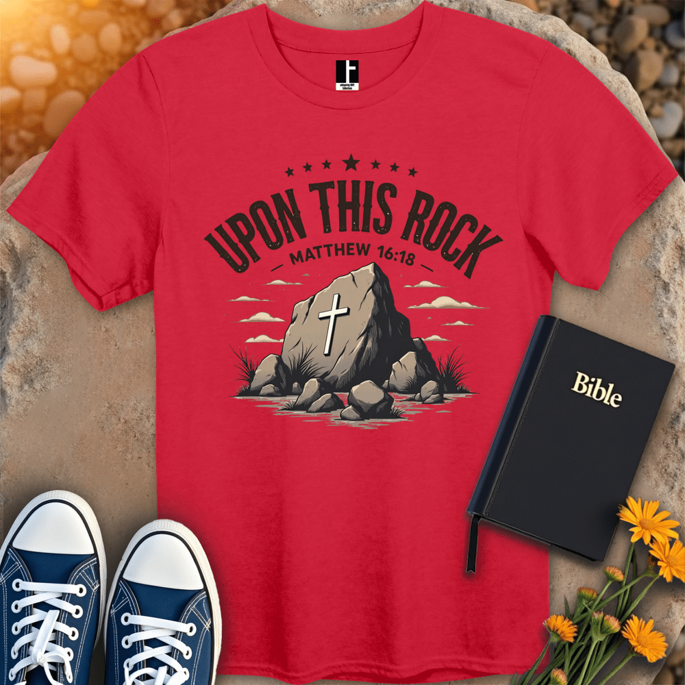 T-Shirt S / Red RockOfFaith T-Shirt