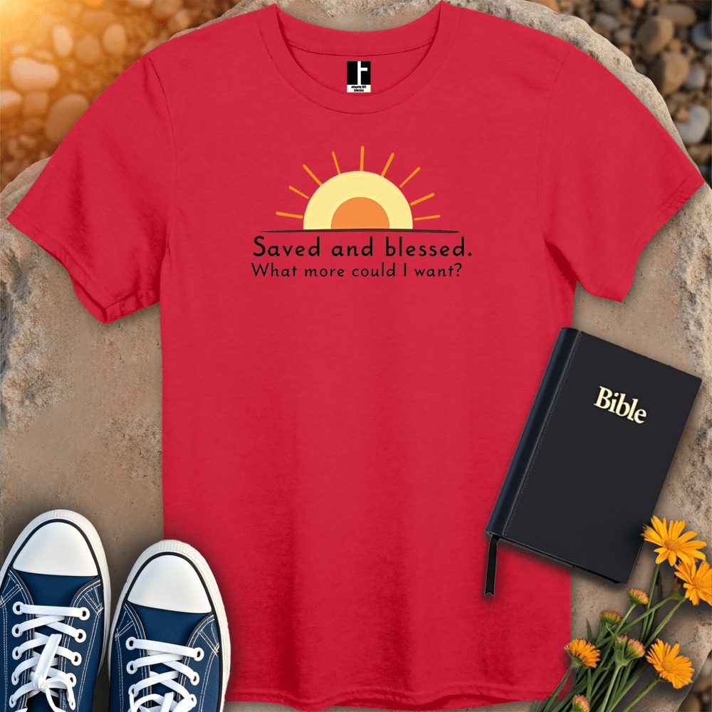 T-Shirt S / Red SavedAndBlessed T-Shirt