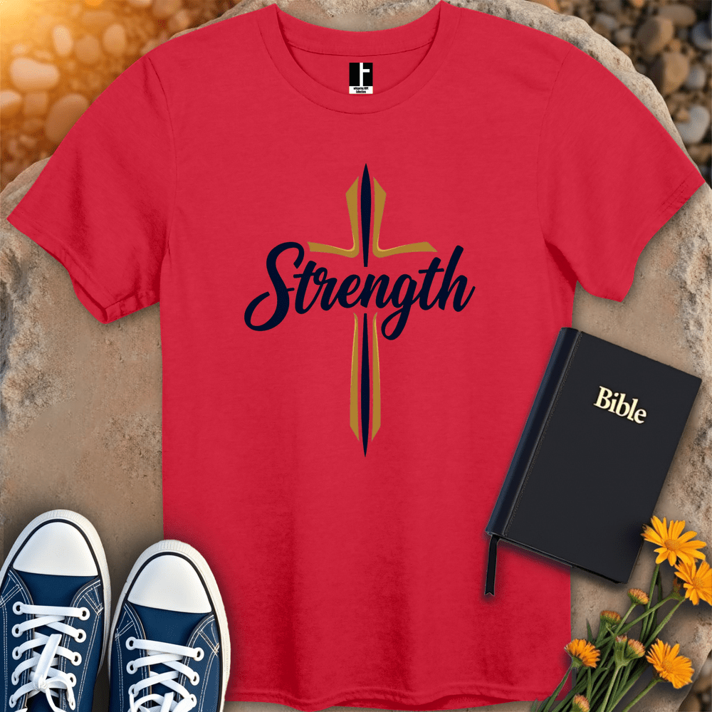 T-Shirt S / Red StrengthCross T-Shirt