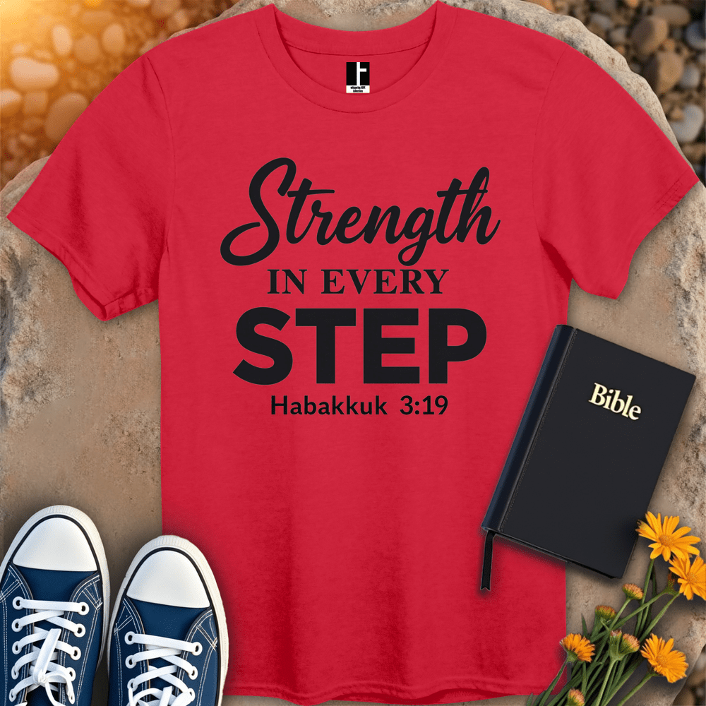 T-Shirt S / Red StrengthStepT-Shirt
