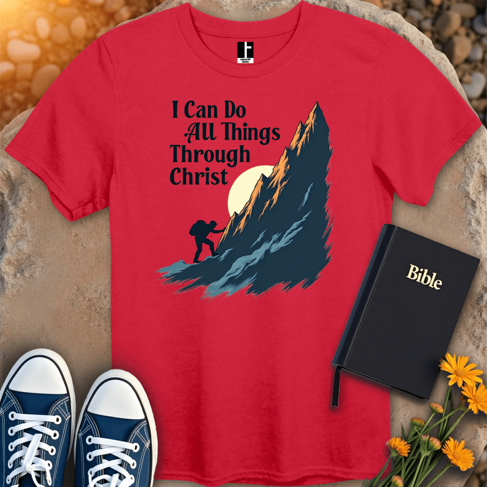 T-Shirt S / Red StrengthThroughFaith T-Shirt