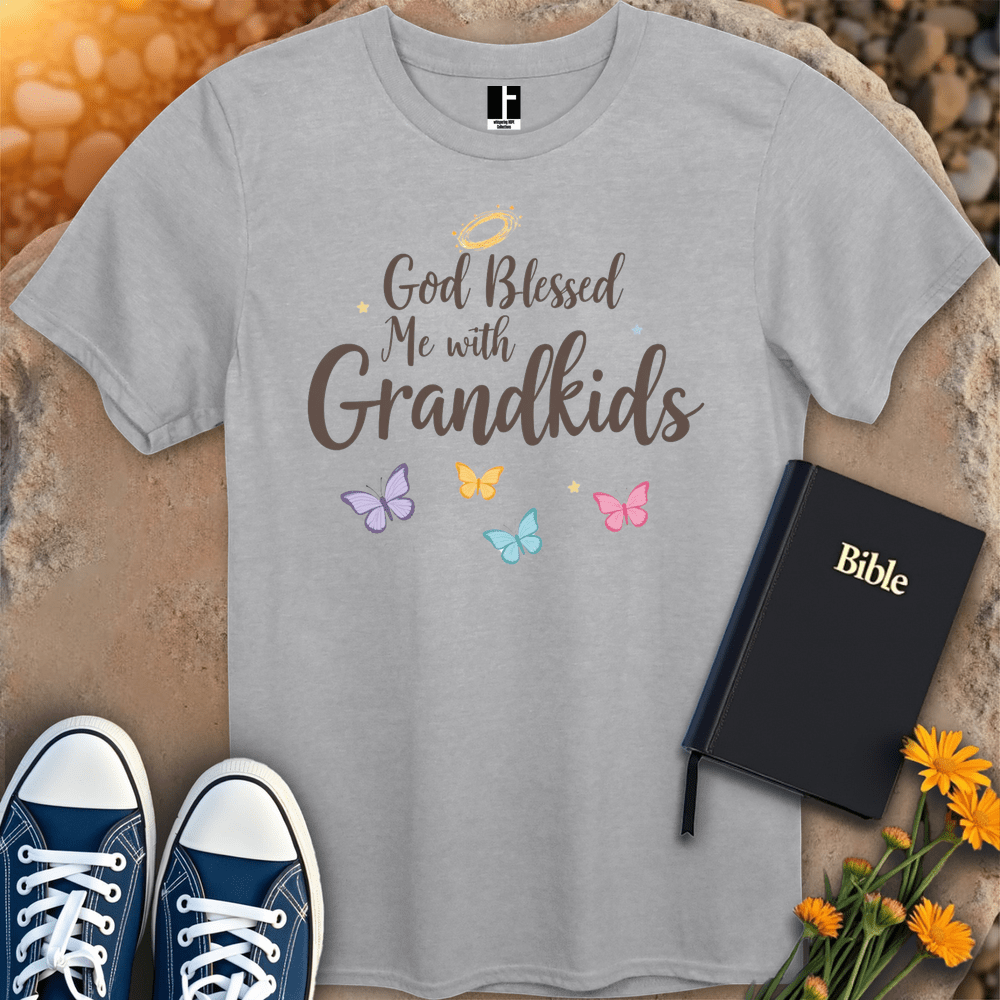 T-Shirt S / Sport Grey BlessedWithGrandkids T-Shirt