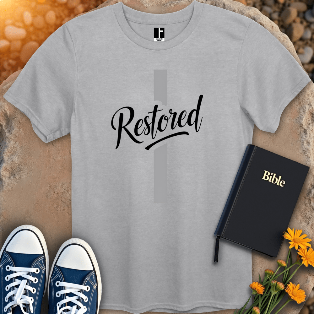 T-Shirt S / Sport Grey RestoredCross T-Shirt