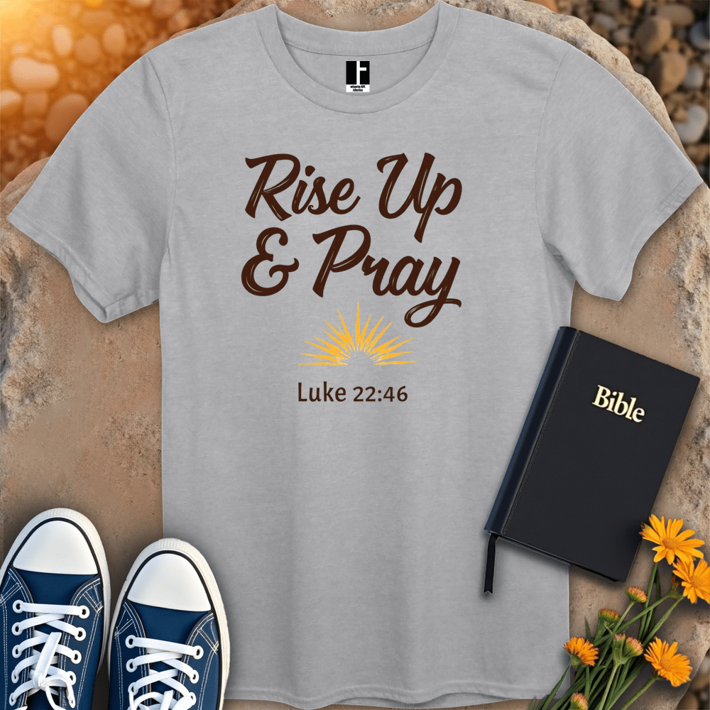 T-Shirt S / Sport Grey RiseUpPray T-Shirt