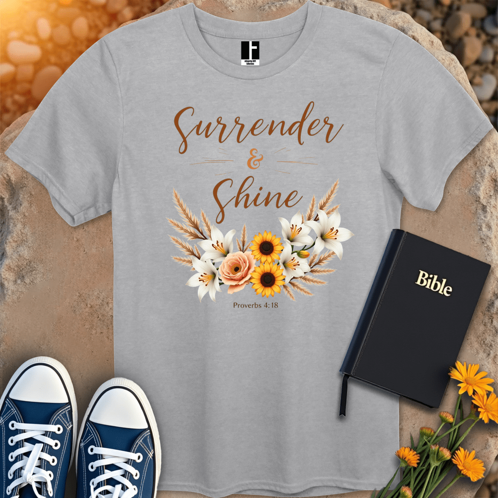 T-Shirt S / Sport Grey SurrenderAndShine T-Shirt