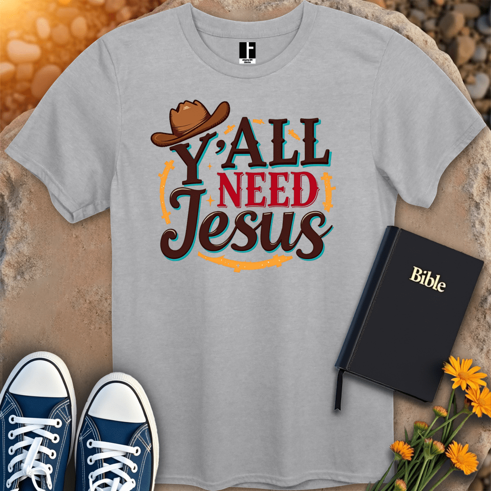 T-Shirt S / Sport Grey YallNeedJesus T-Shirt