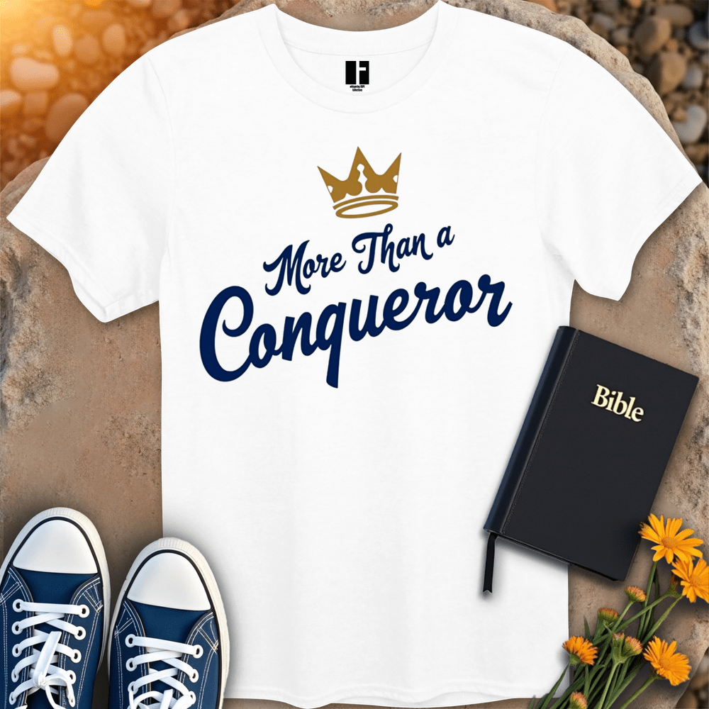 T-Shirt S / White MoreThanAConqueror T-Shirt