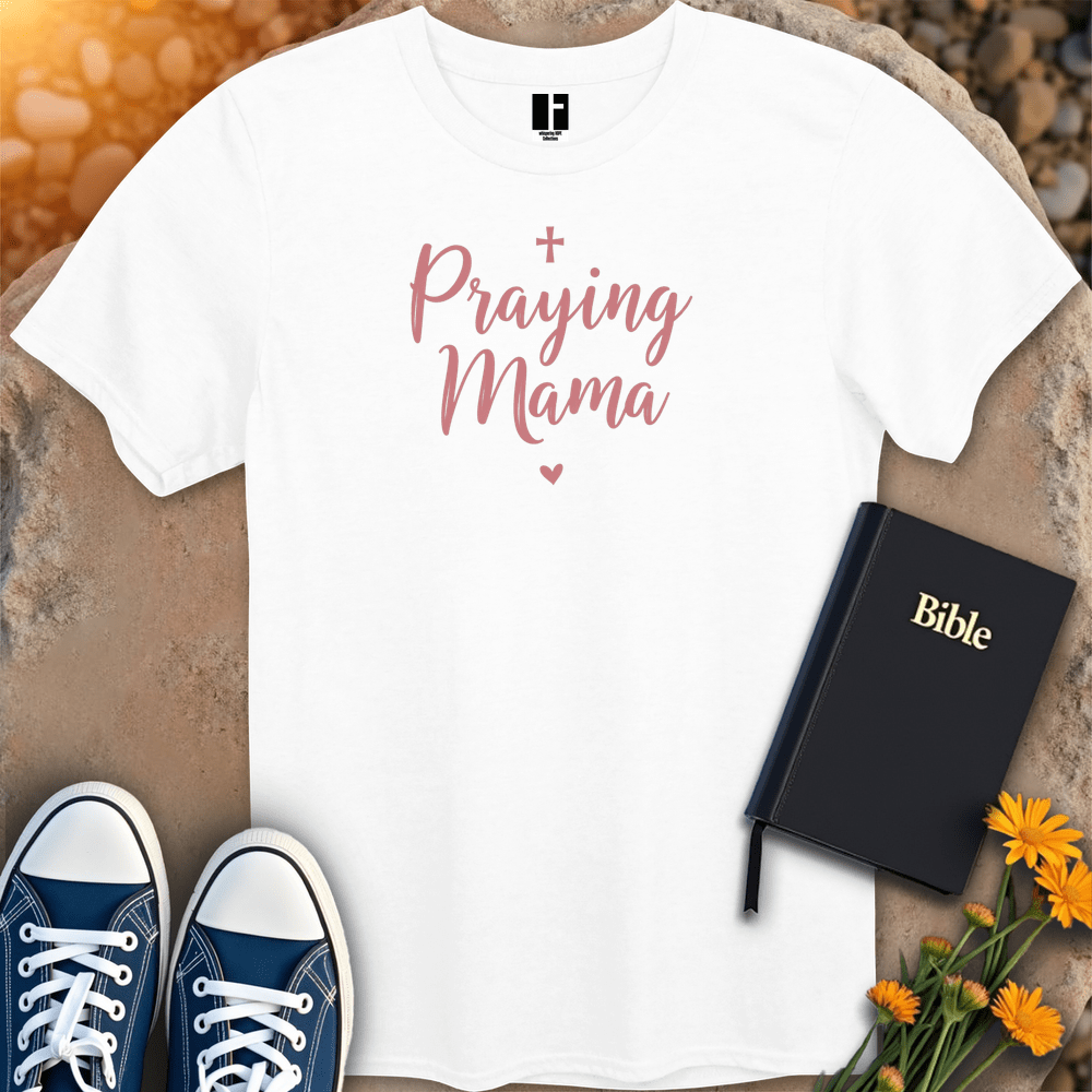 T-Shirt S / White PrayingMama T-Shirt
