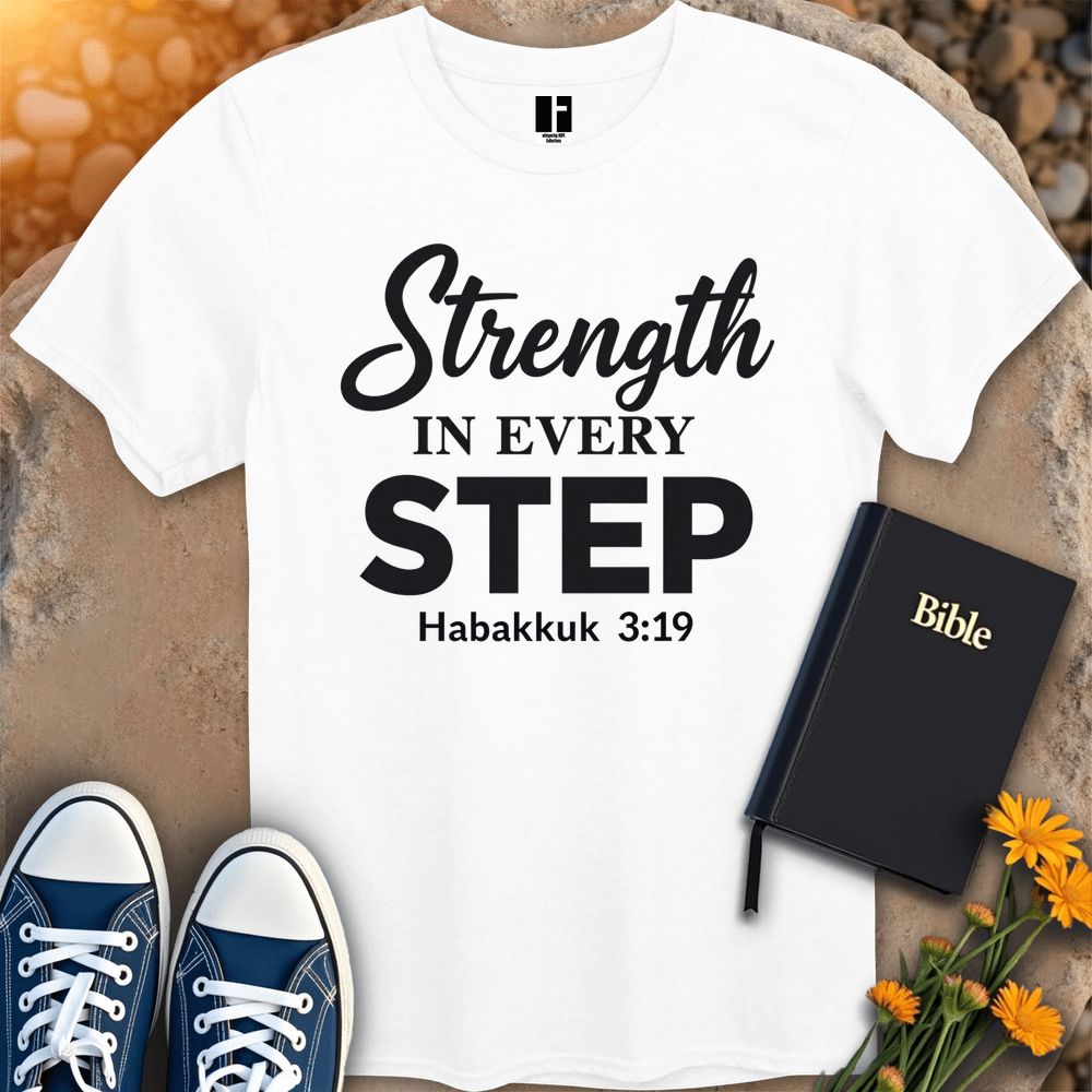 T-Shirt S / White StrengthStepT-Shirt