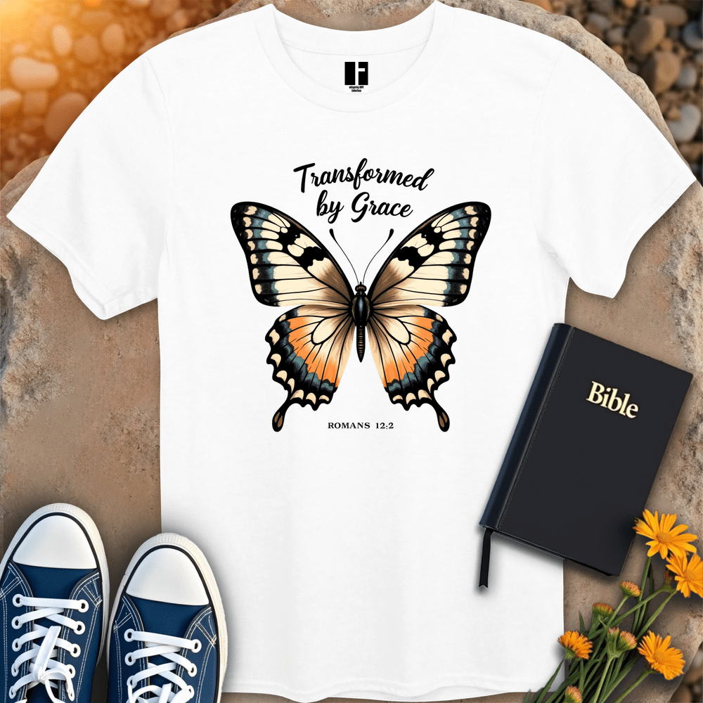 T-Shirt S / White TransformedByGrace T-Shirt