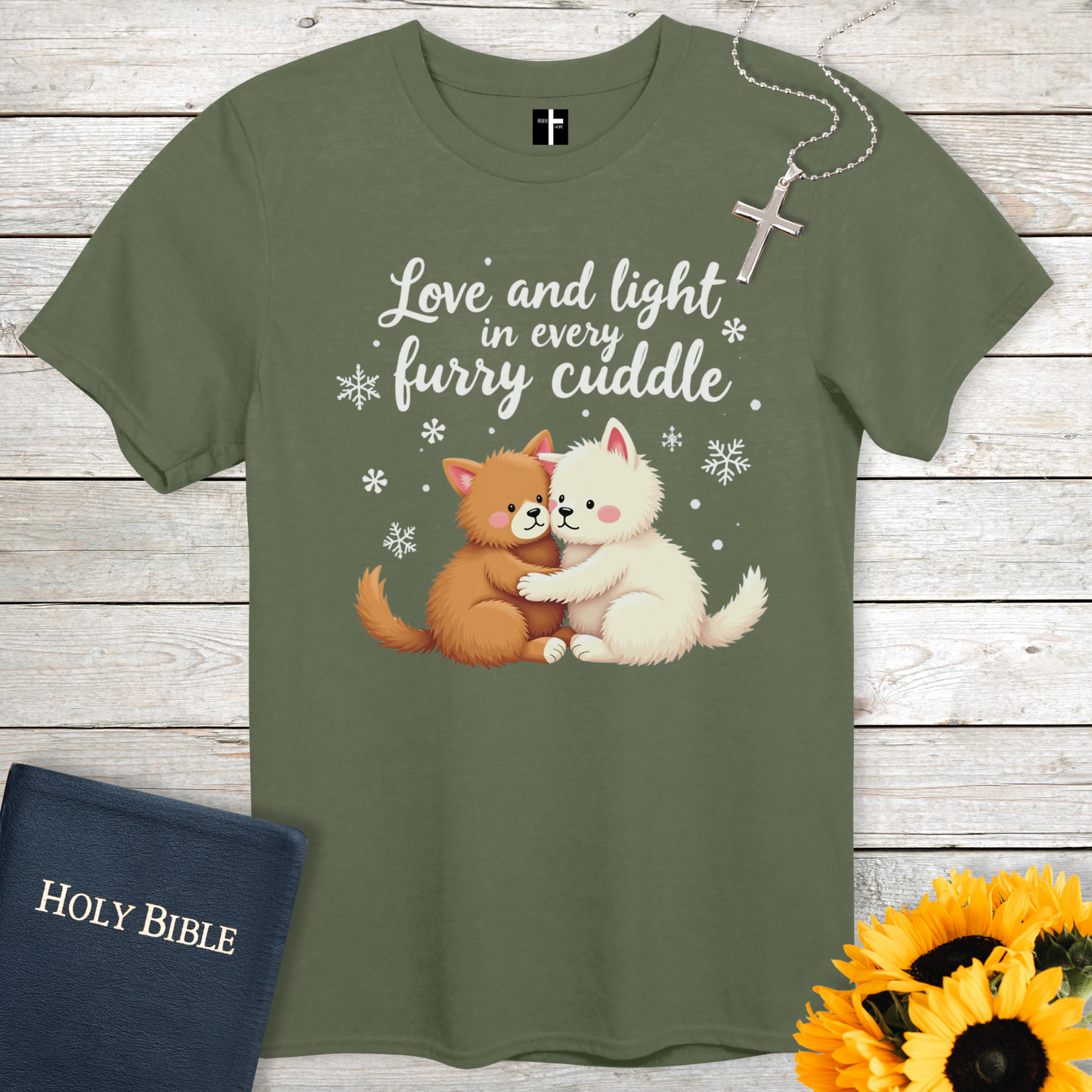 Furry Cuddles Unisex Christian T-Shirt