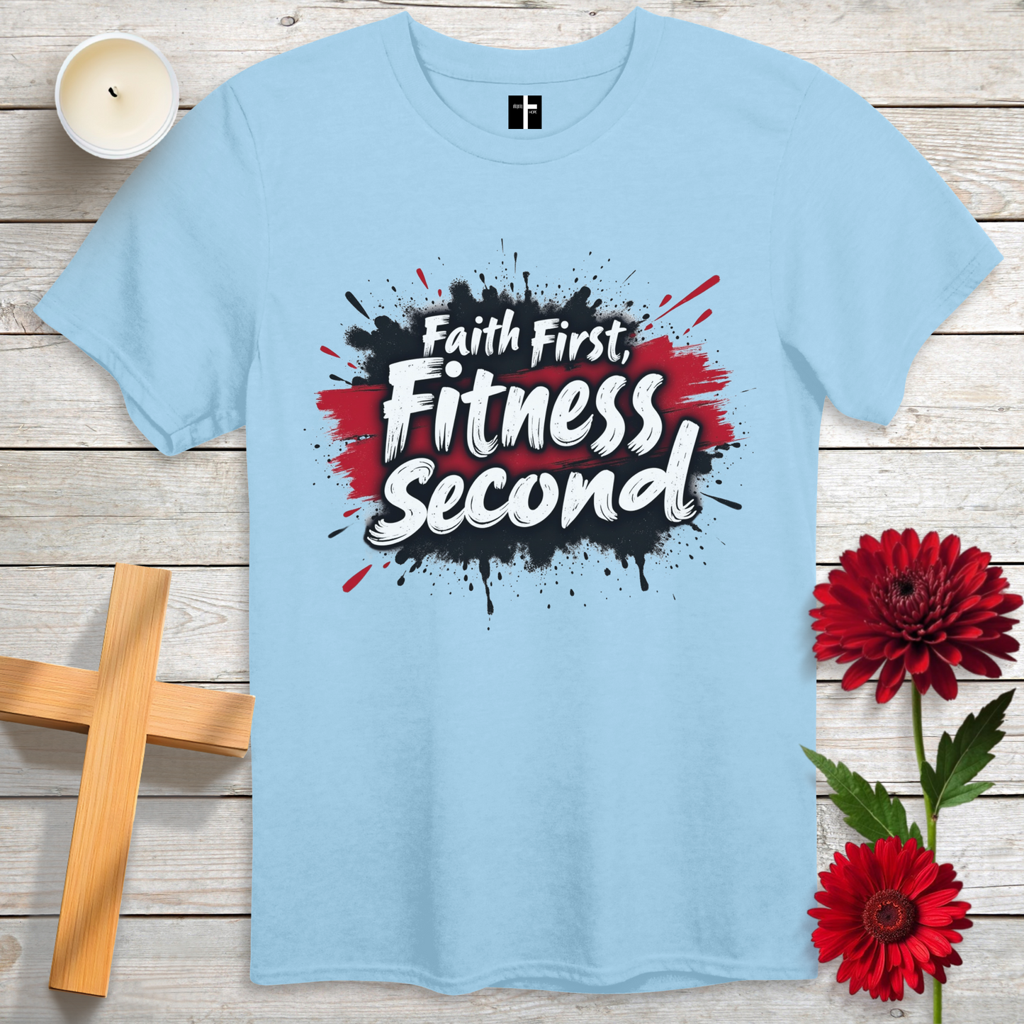 Faith First, Fitness Second Unisex Christian T-Shirt