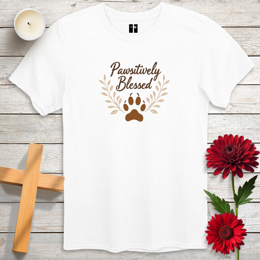 Pawsitively Blessed Unisex Christian T-Shirt