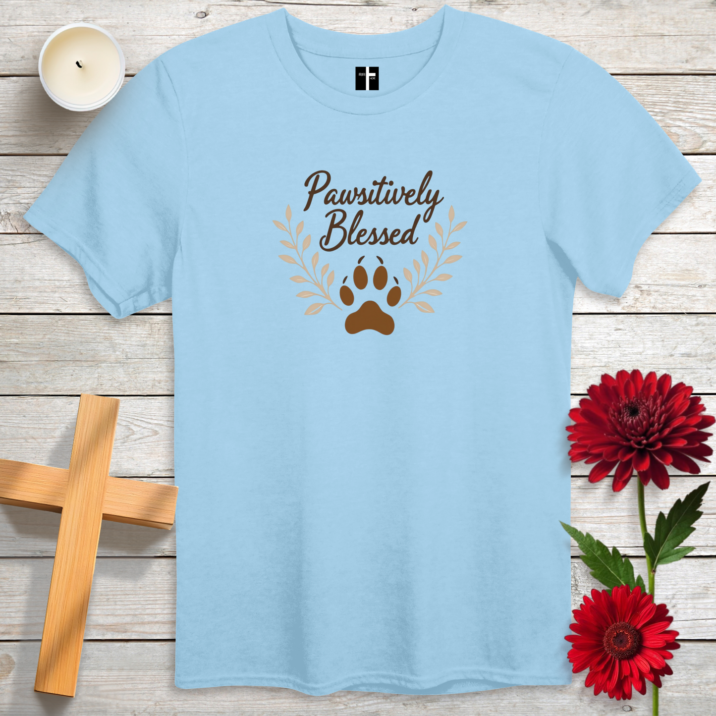 Pawsitively Blessed Unisex Christian T-Shirt