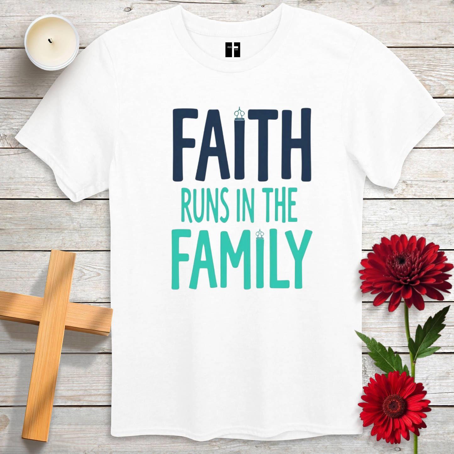 Faith Runs in the Family Unisex Christian T-Shirt