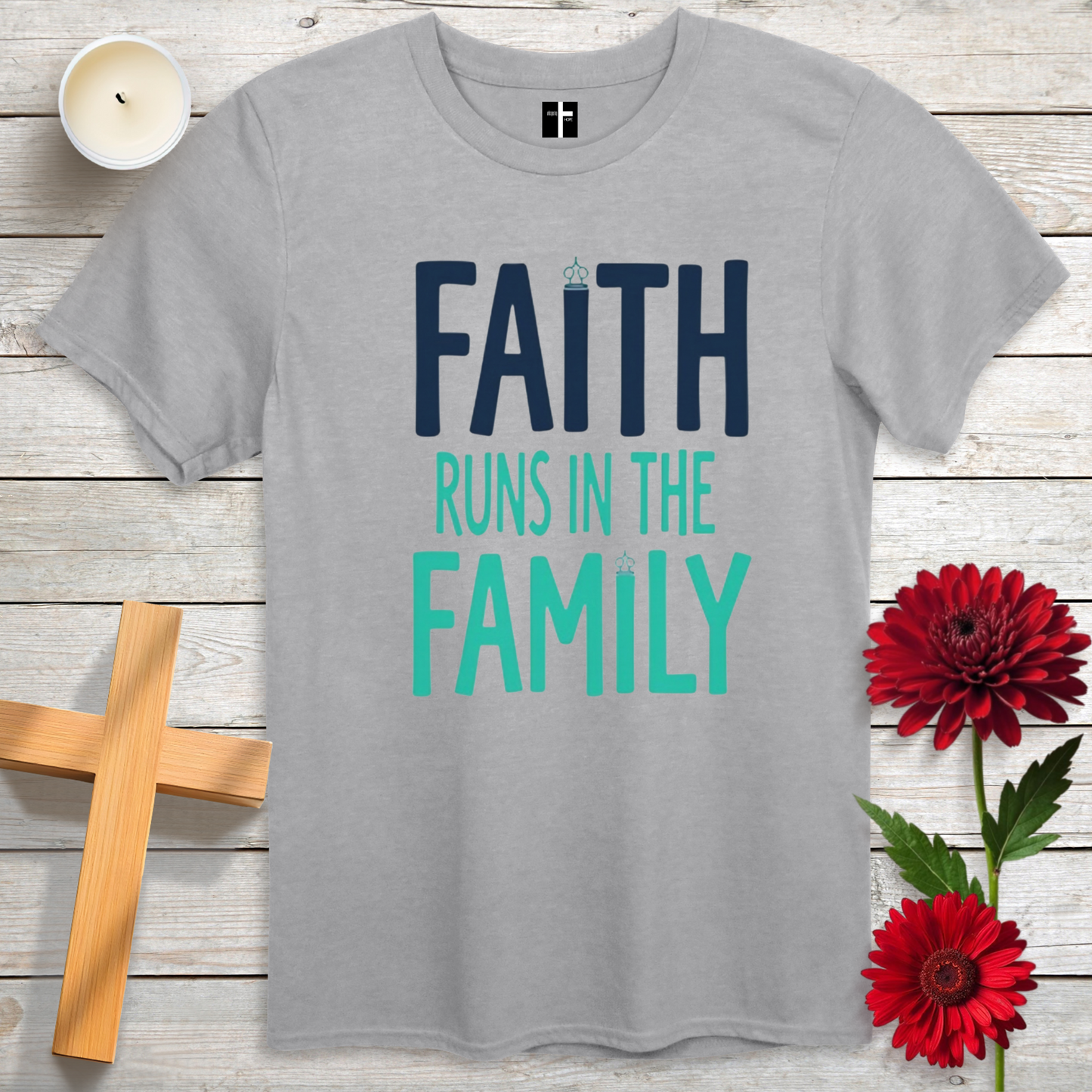 Faith Runs in the Family Unisex Christian T-Shirt