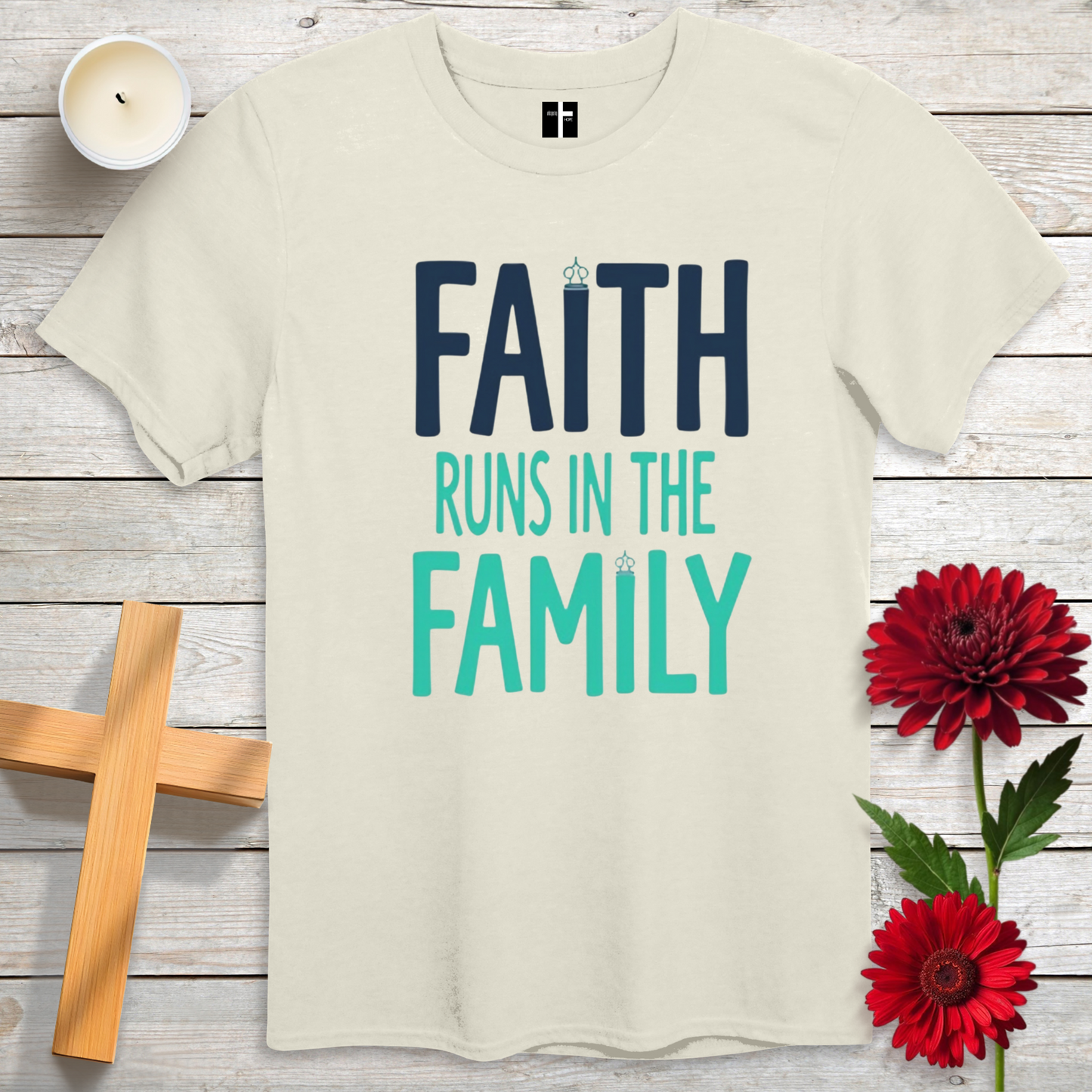 Faith Runs in the Family Unisex Christian T-Shirt