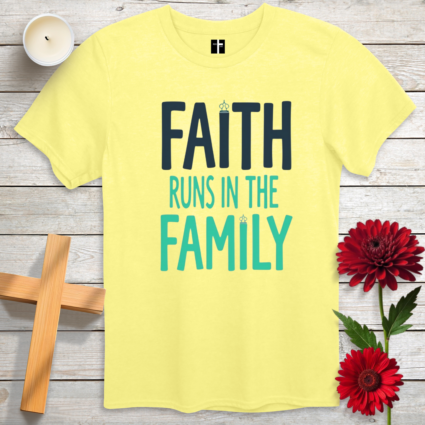 Faith Runs in the Family Unisex Christian T-Shirt