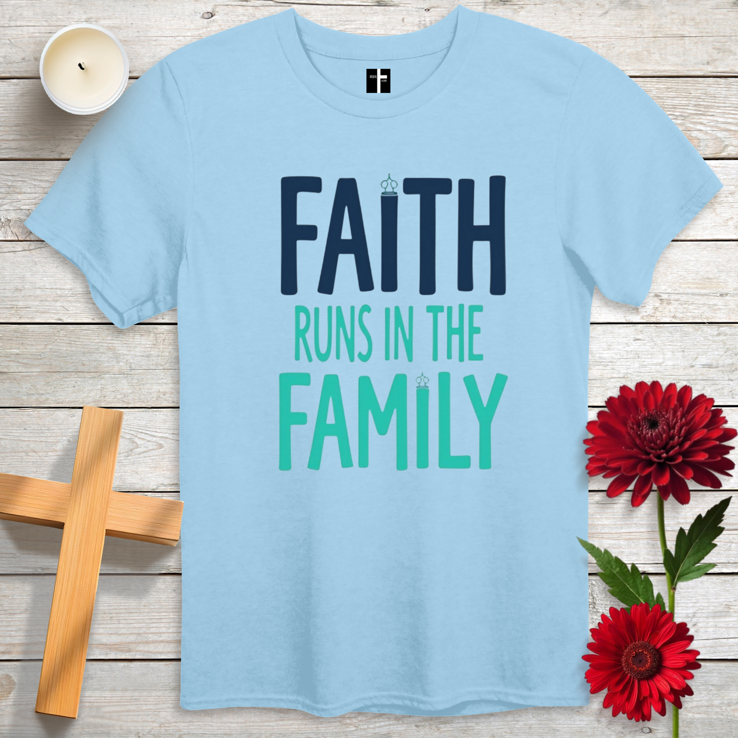 Faith Runs in the Family Unisex Christian T-Shirt