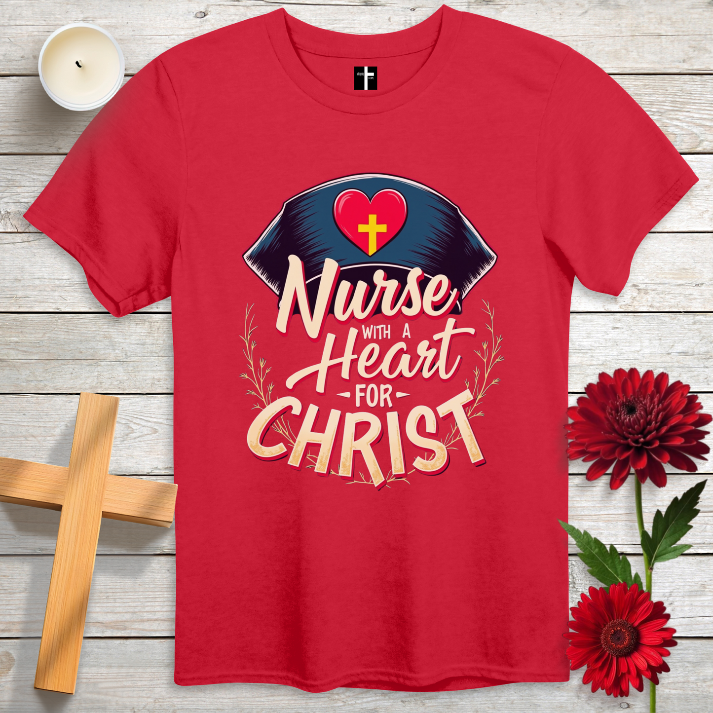 Nurse For Christ Unisex Christian T-Shirt