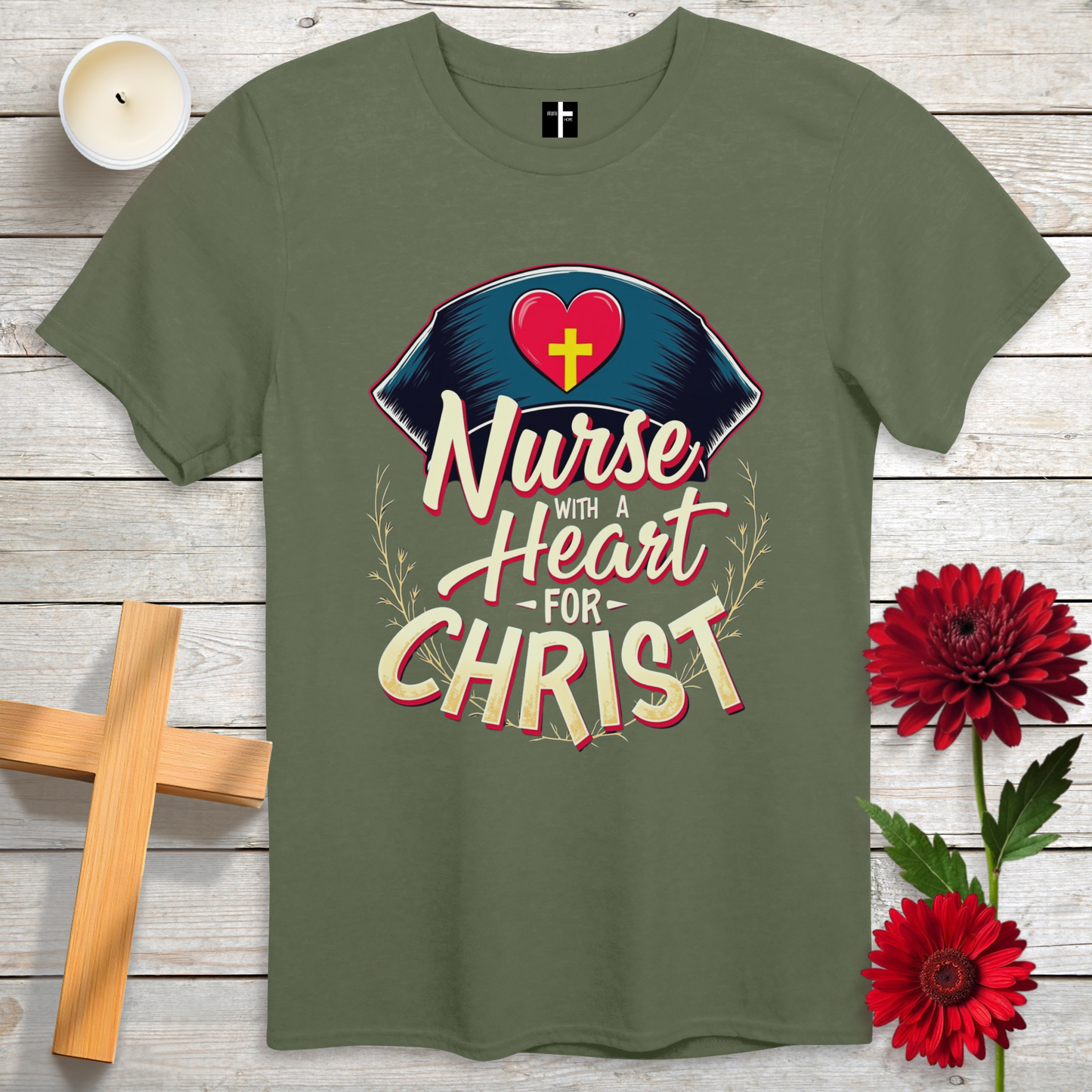 Nurse For Christ Unisex Christian T-Shirt