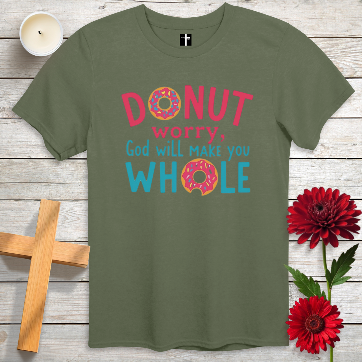 DONUT Worry Unisex Christian T-Shirt