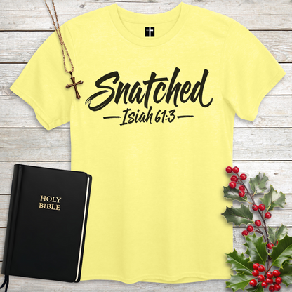 Snatched Isaiah 61:3 Unisex Christian T-Shirt