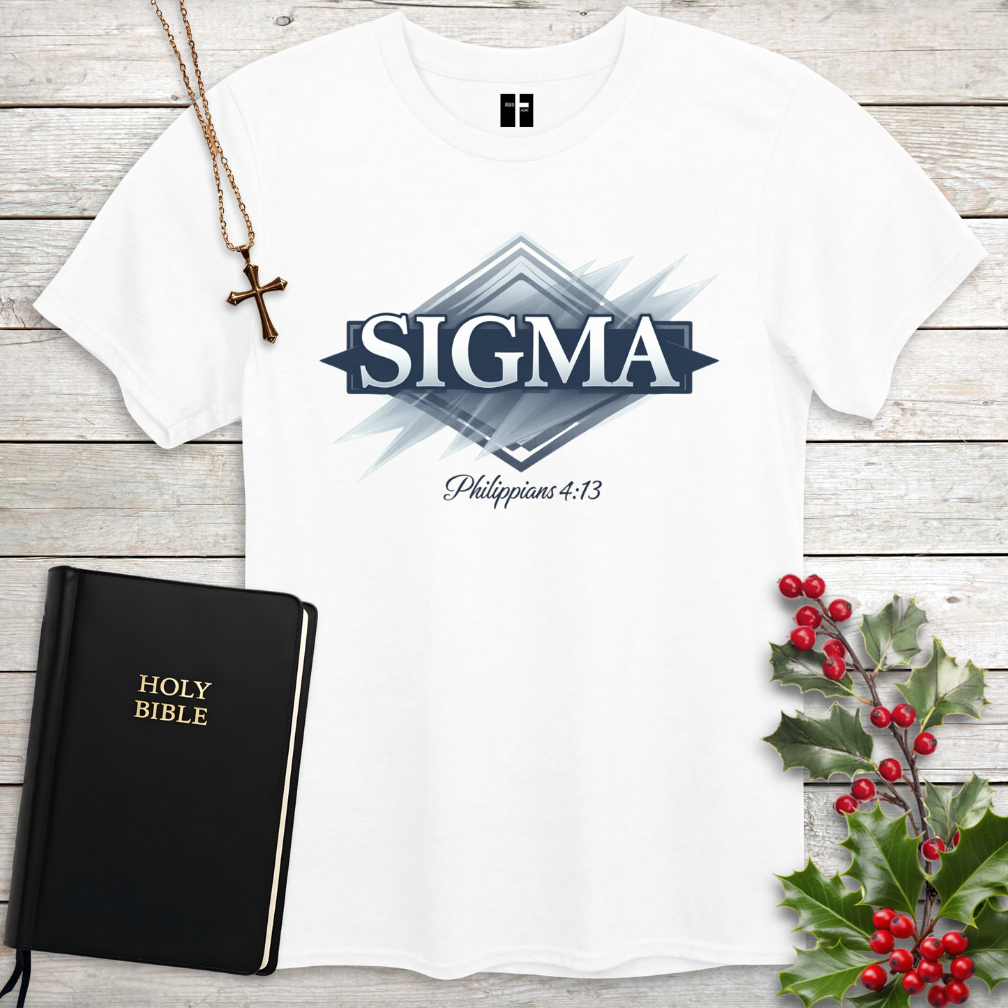 Sigma Philippians 4:13 Unisex Christian T-Shirt