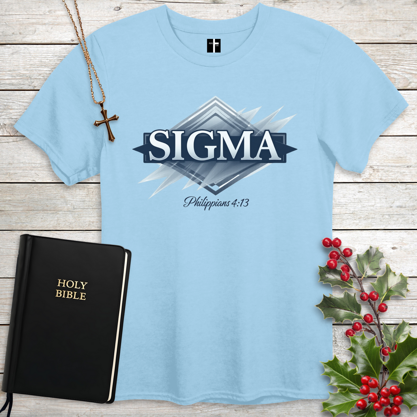 Sigma Philippians 4:13 Unisex Christian T-Shirt