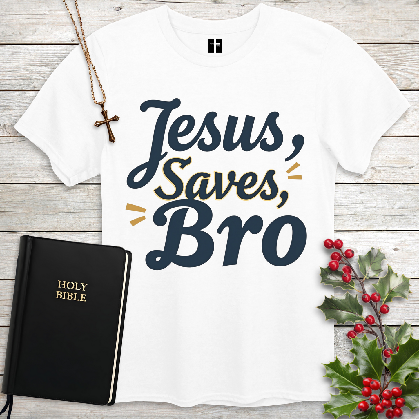 Jesus Saves, Bro Unisex Christian T-Shirt