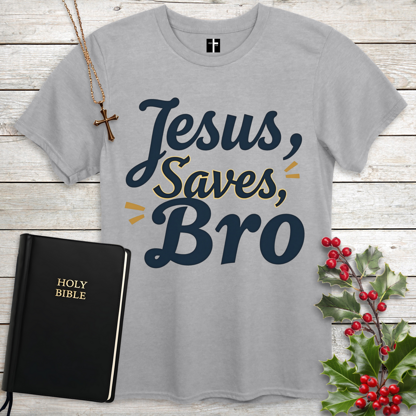 Jesus Saves, Bro Unisex Christian T-Shirt