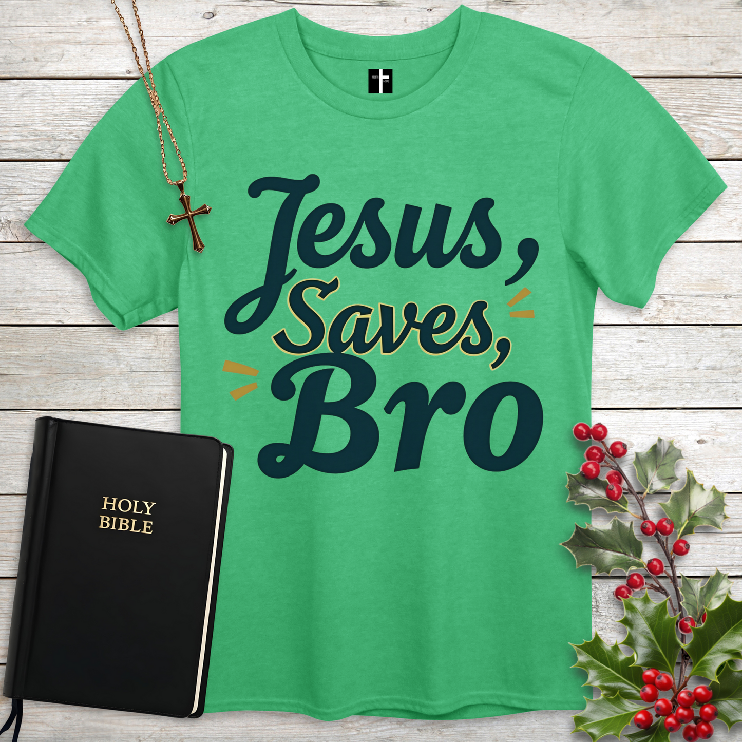 Jesus Saves, Bro Unisex Christian T-Shirt