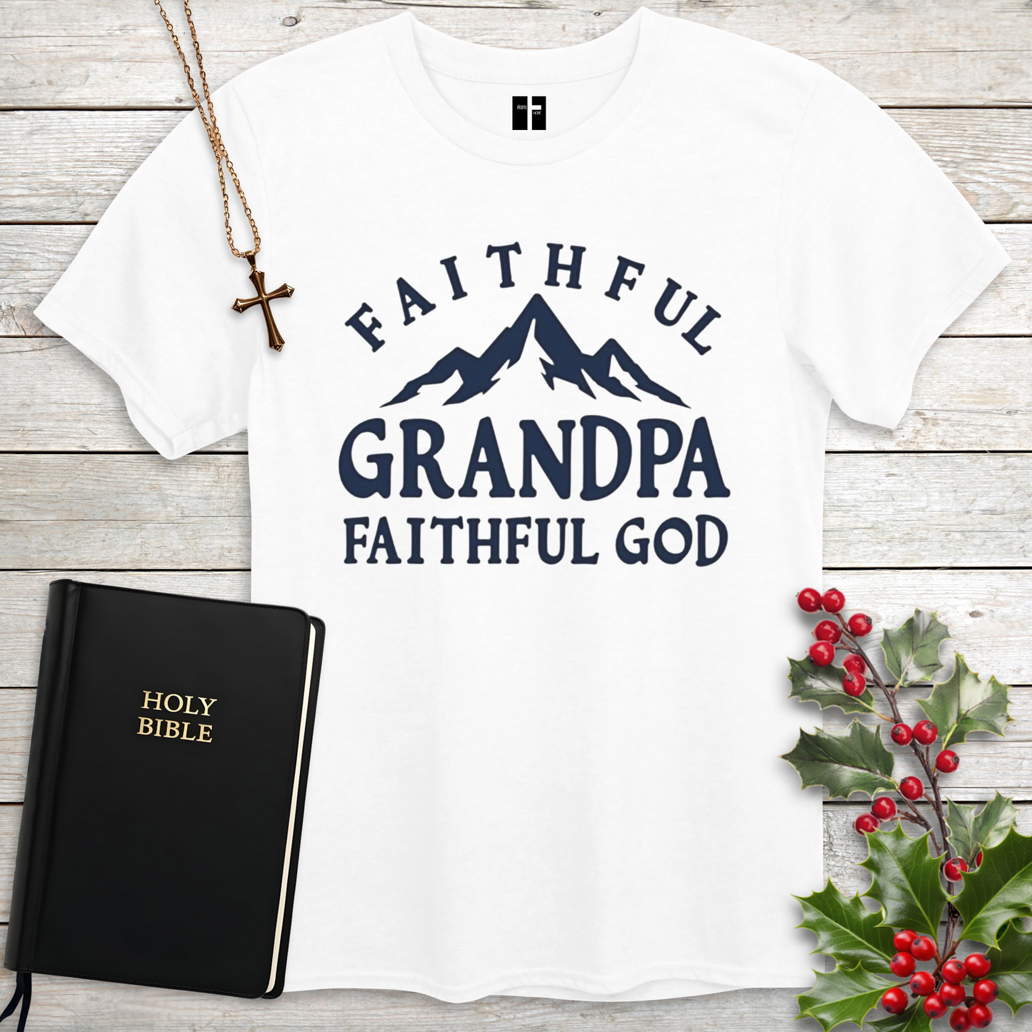 Faithful Grandpa Unisex Christian T-Shirt