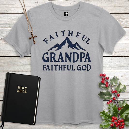 Faithful Grandpa Unisex Christian T-Shirt