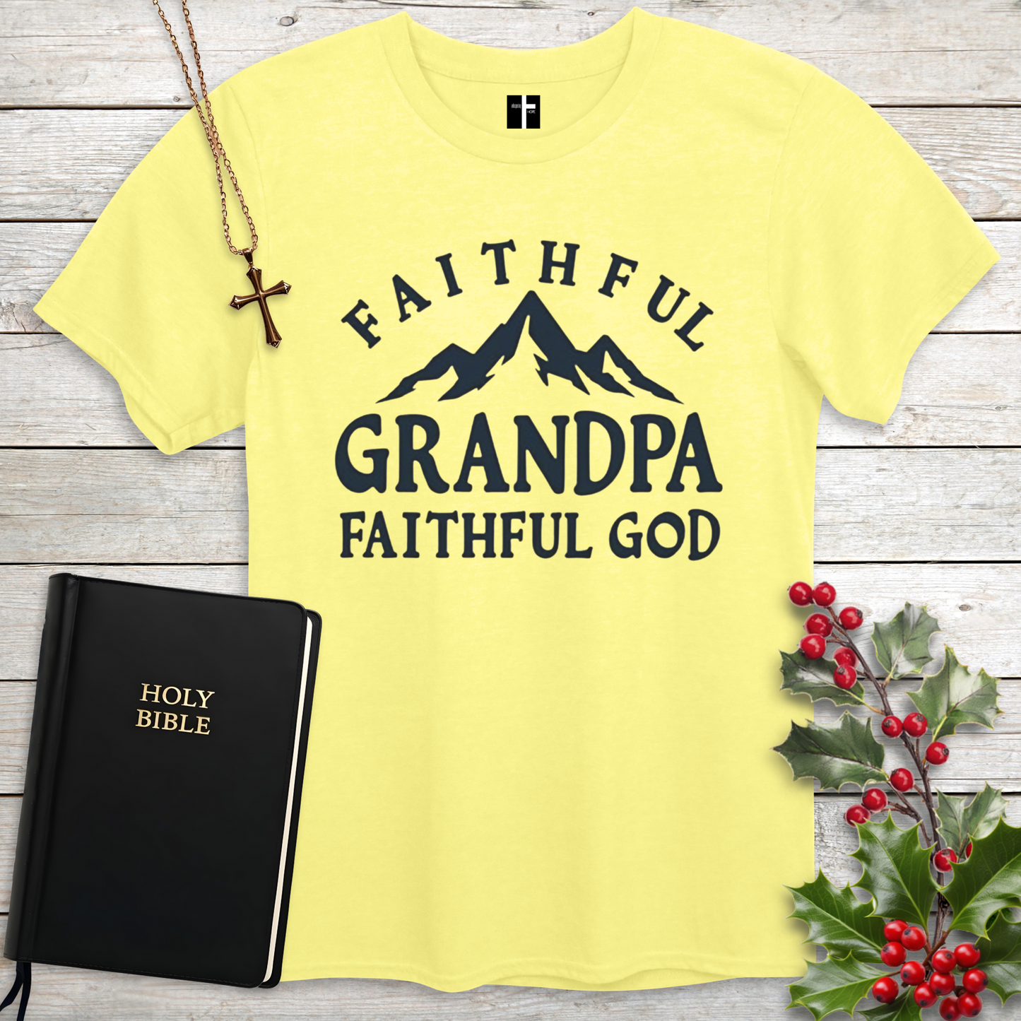 Faithful Grandpa Unisex Christian T-Shirt