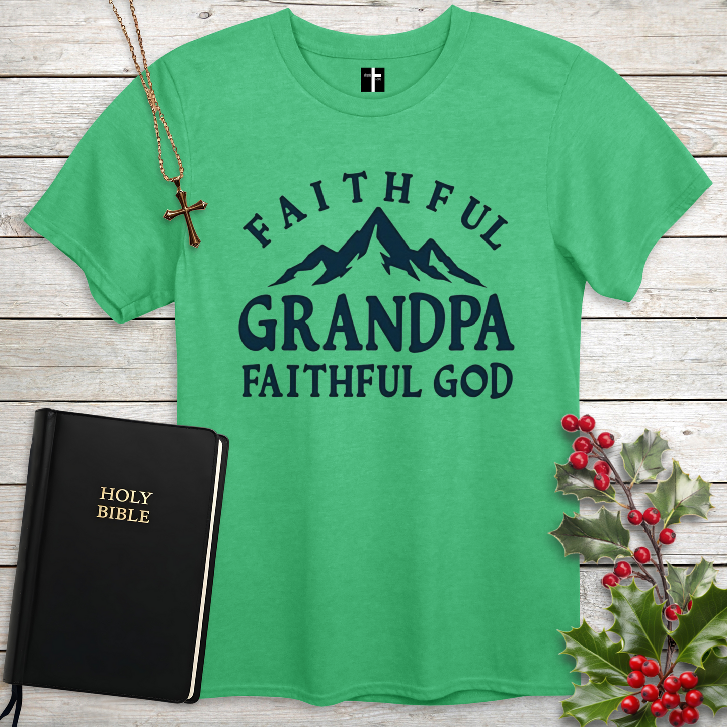 Faithful Grandpa Unisex Christian T-Shirt