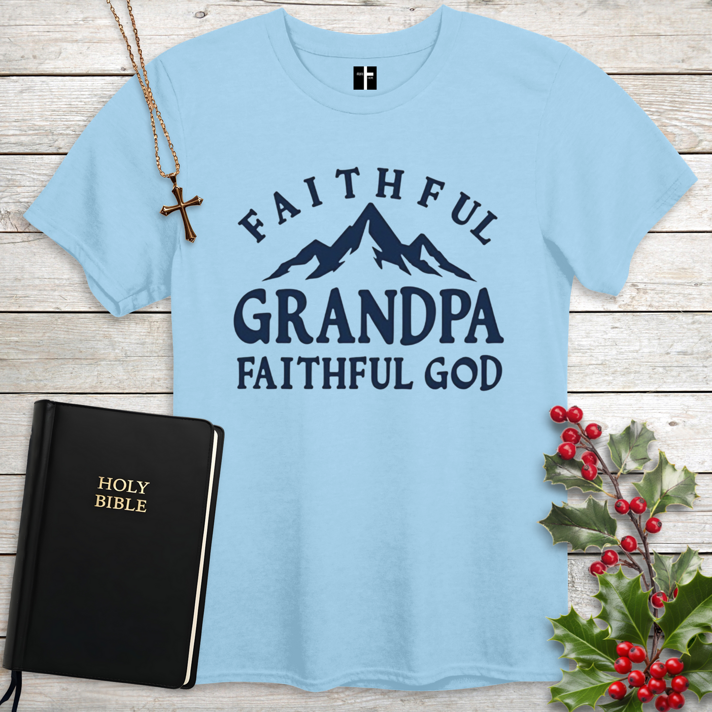 Faithful Grandpa Unisex Christian T-Shirt