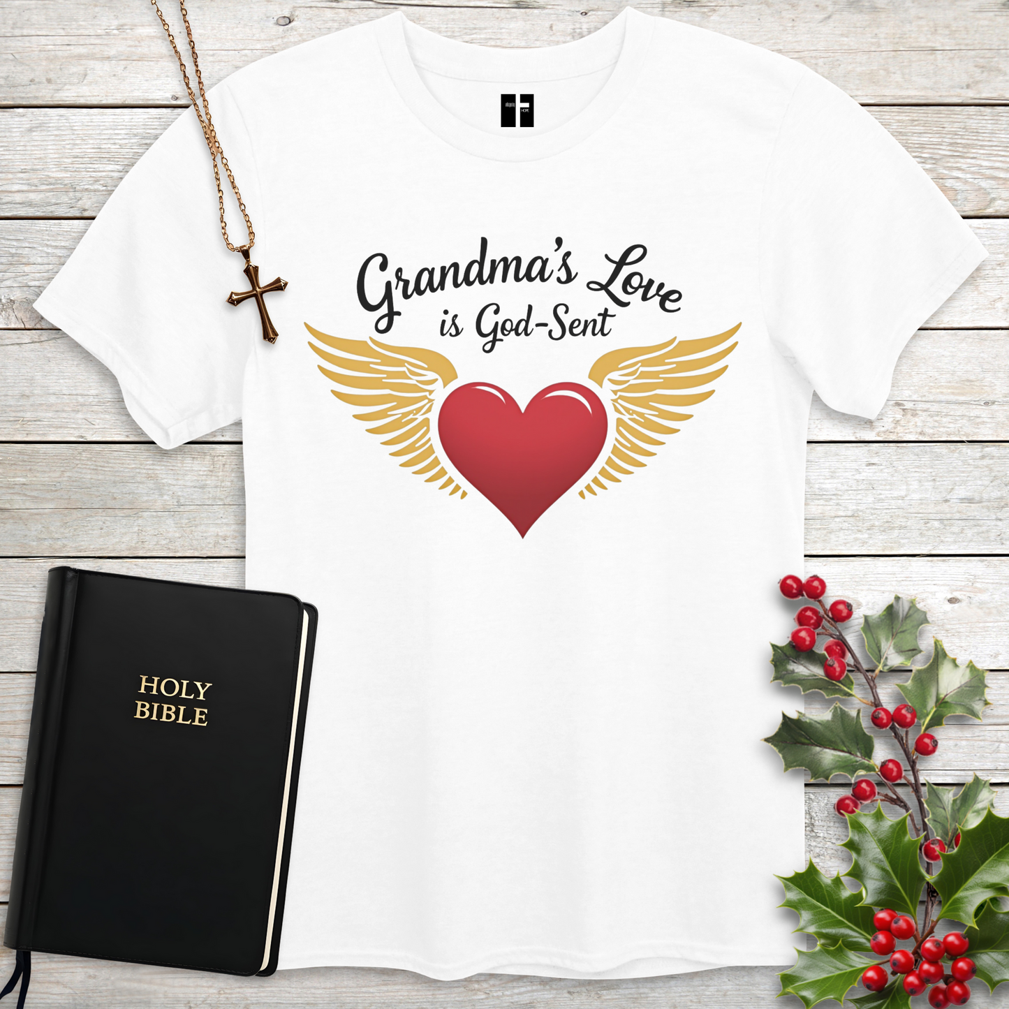 Grandma's Love Is God-Sent Unisex Christian T-Shirt